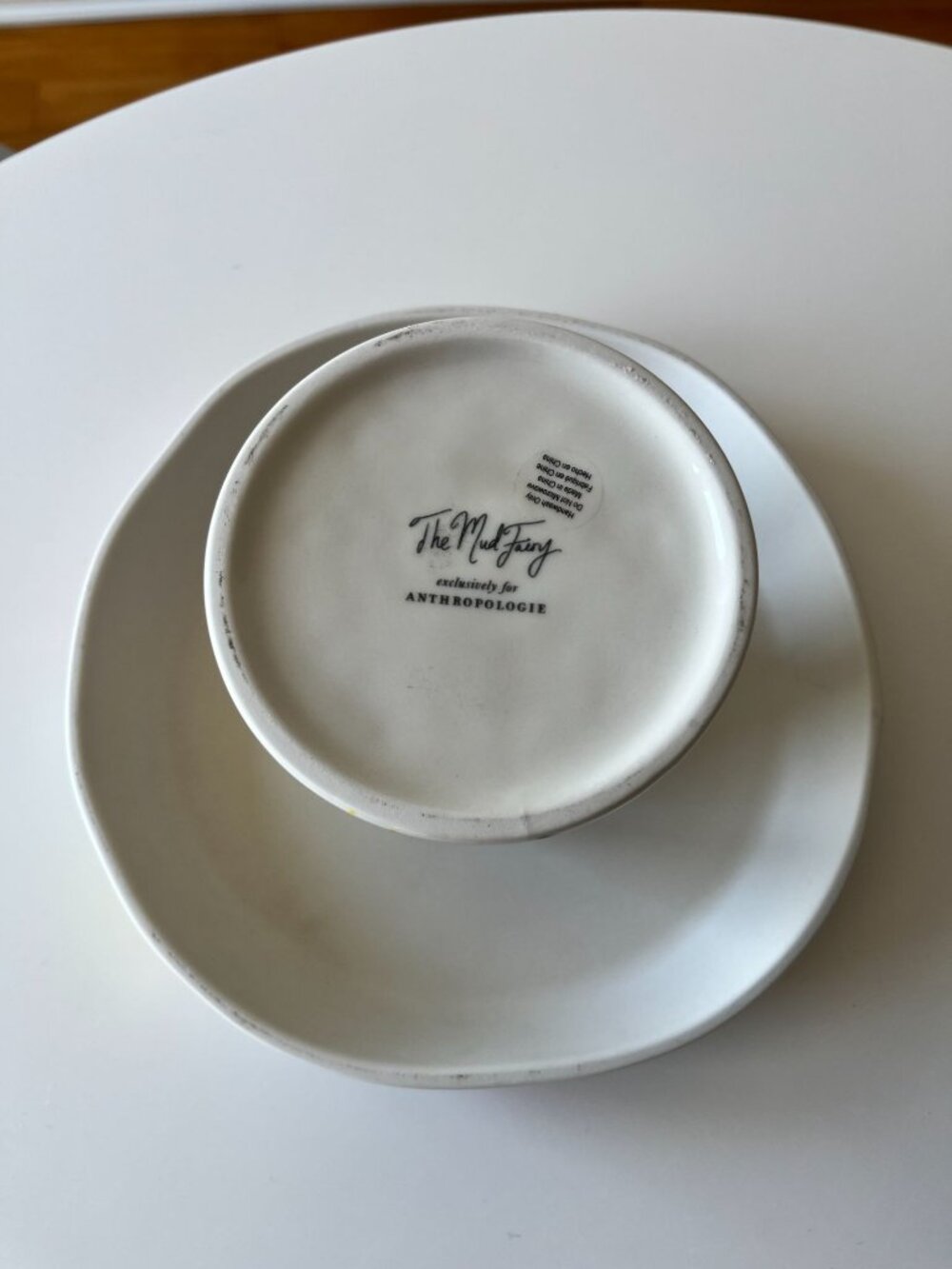 Anthropologie The Mud Fairy Blooming Hearts Cake Stand Brand New Discontinued - Picture 3 of 9